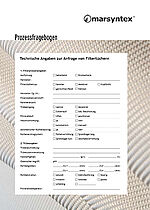 Markert Filtration: Prozessfragebogen Filtertücher